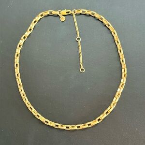 New Madewell thick link paperclip chain necklace